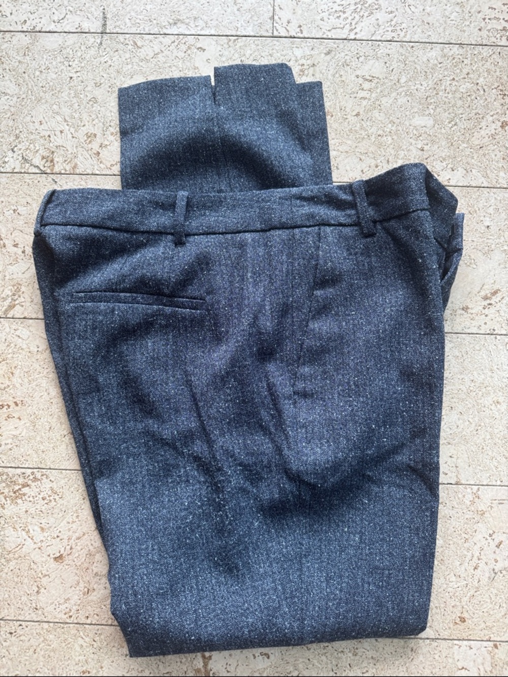 Woman’s Navy Blue Dress Pants - Classic Tailored Fit - Picture 5 of 6